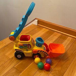 V Tech Pop a balls push and pop bulldozer